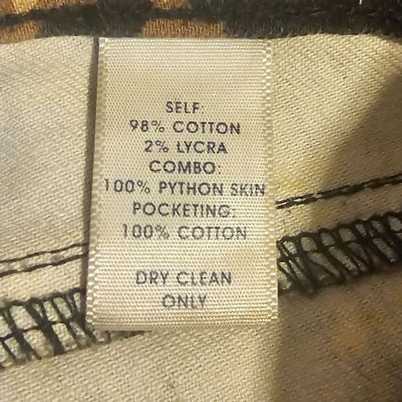 REBECCA MINKOFF Leopard Denim Jeans Pants - Size 4 - Picture 9 of 9